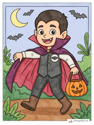Colored example of this coloring page
