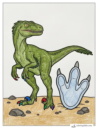 Colored example of this coloring page