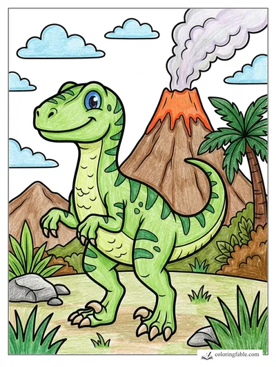 Colored example of this coloring page