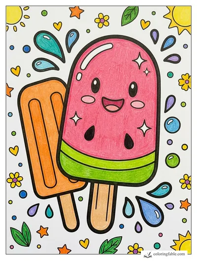 Colored example of this coloring page