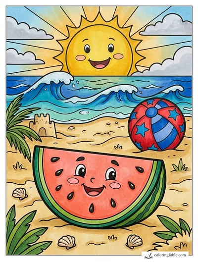 Colored example of this coloring page