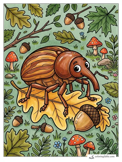 Colored example of this coloring page