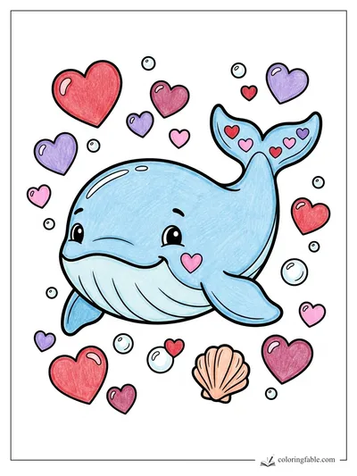 Colored example of this coloring page