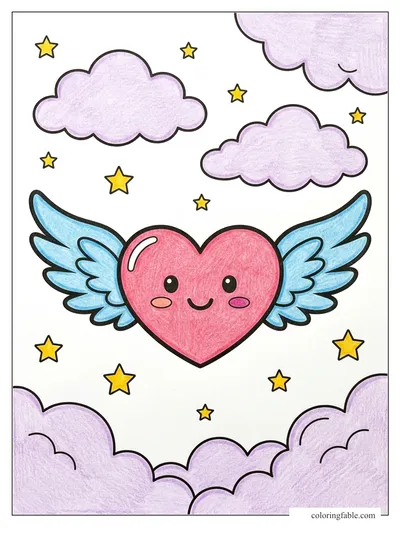 Colored example of this coloring page