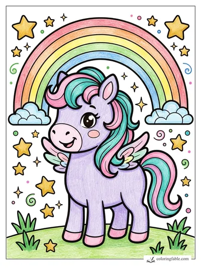Colored example of this coloring page