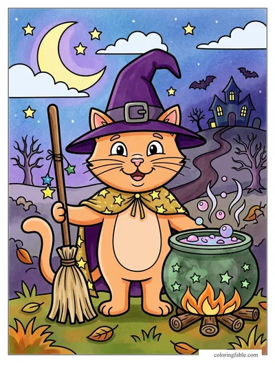 Colored example of this coloring page