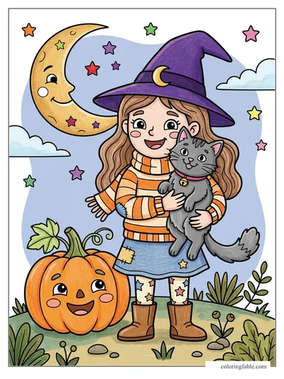 Colored example of this coloring page