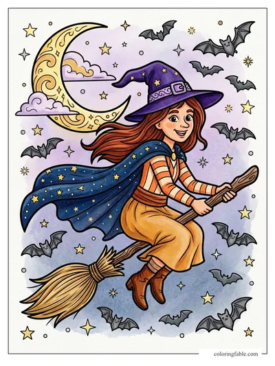 Colored example of this coloring page