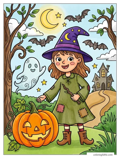 Colored example of this coloring page