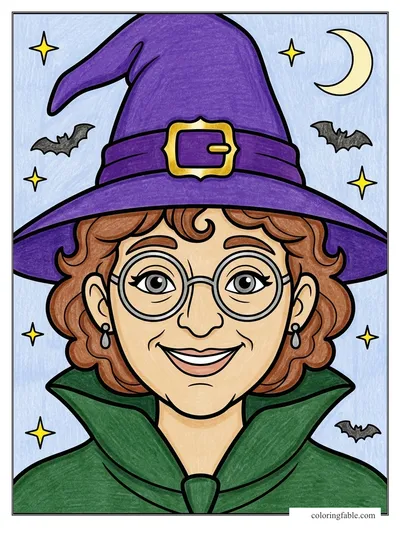 Colored example of this coloring page