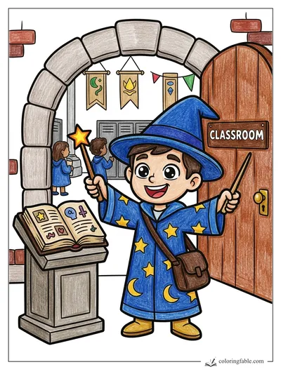 Colored example of this coloring page