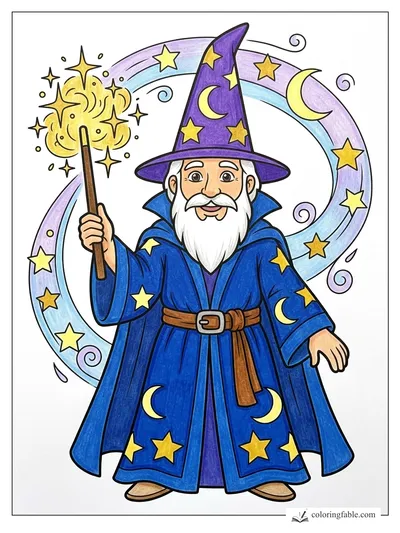 Colored example of this coloring page