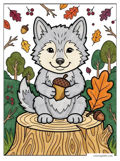 Colored example of this coloring page