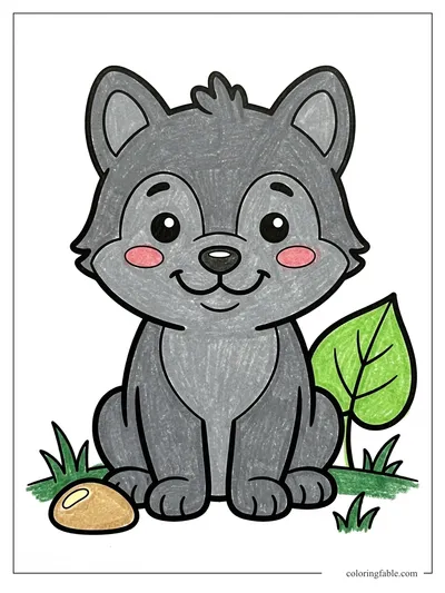 Colored example of this coloring page