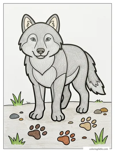 Colored example of this coloring page