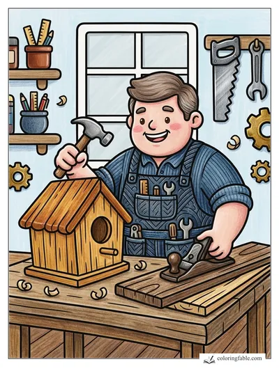 Colored example of this coloring page