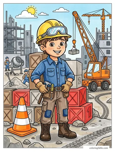 Colored example of this coloring page
