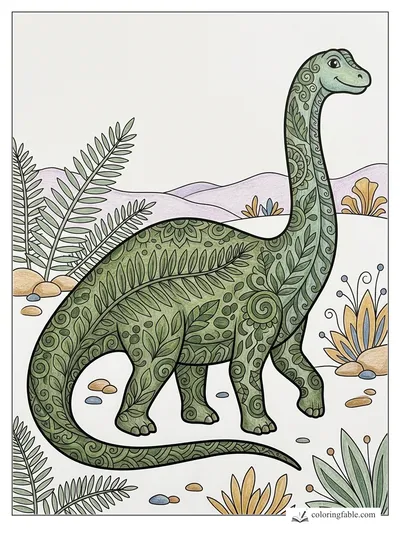 Colored example of this coloring page