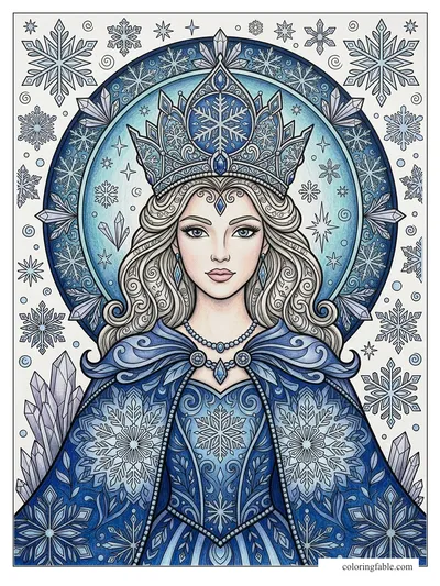 Colored example of this coloring page