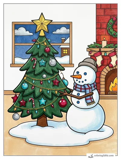 Colored example of this coloring page