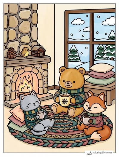Colored example of this coloring page