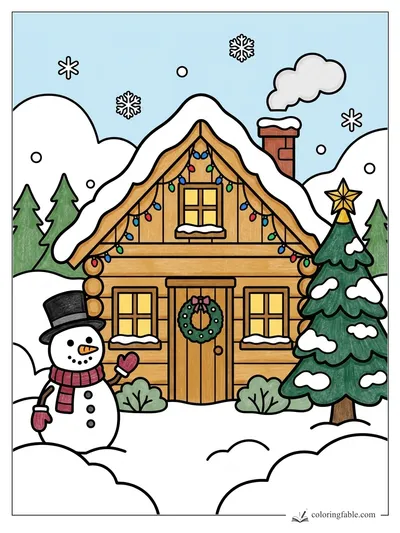 Colored example of this coloring page