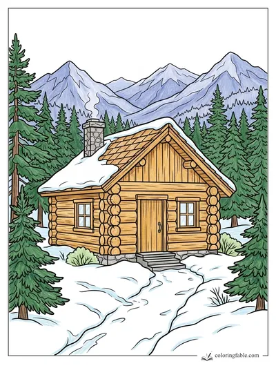 Colored example of this coloring page