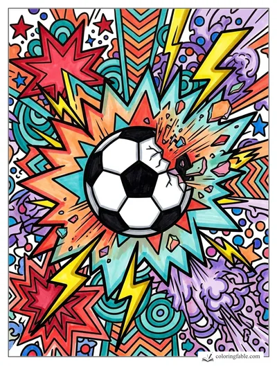 Colored example of this coloring page