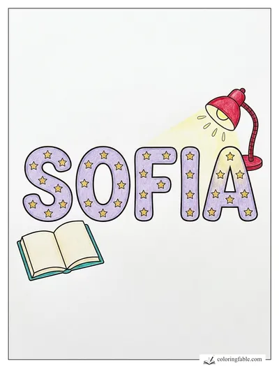 Colored example of this coloring page