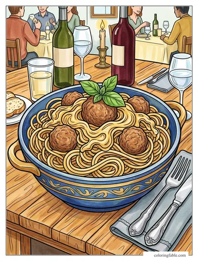 Colored example of this coloring page