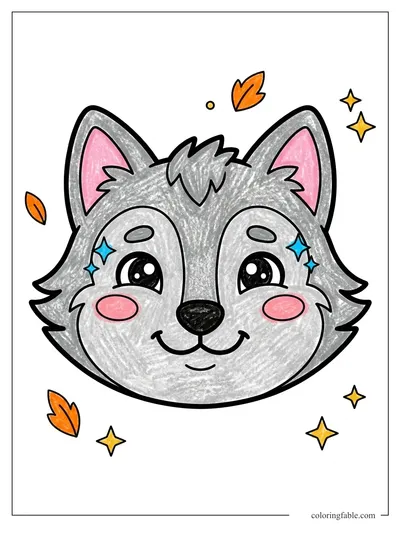 Colored example of this coloring page