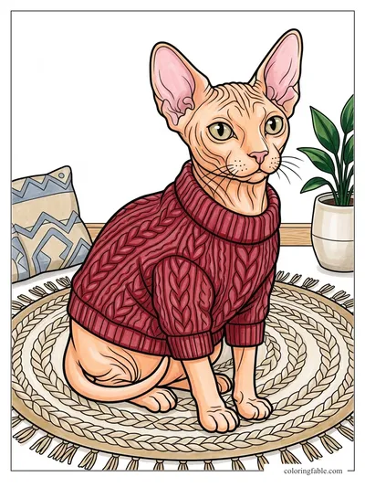 Colored example of this coloring page