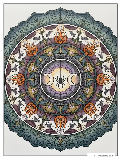 Colored example of this coloring page