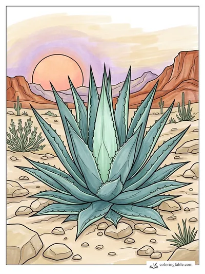 Colored example of this coloring page