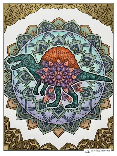 Colored example of this coloring page
