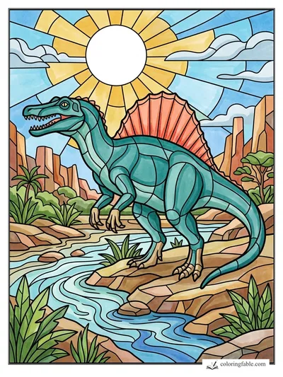 Colored example of this coloring page