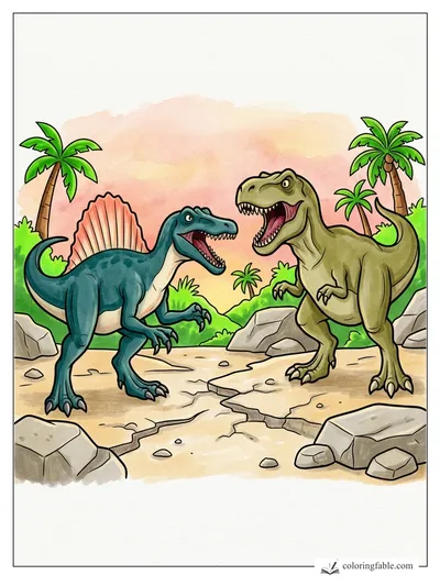 Colored example of this coloring page