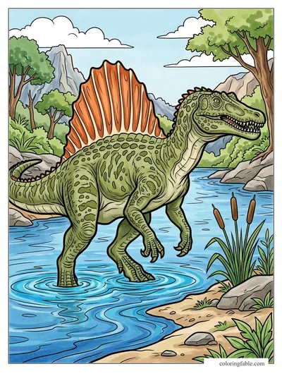 Colored example of this coloring page