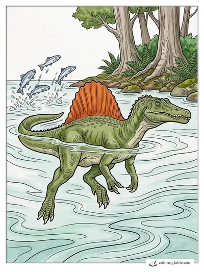 Colored example of this coloring page