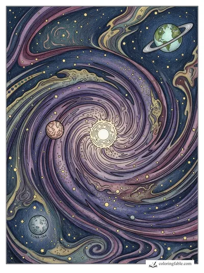 Colored example of this coloring page