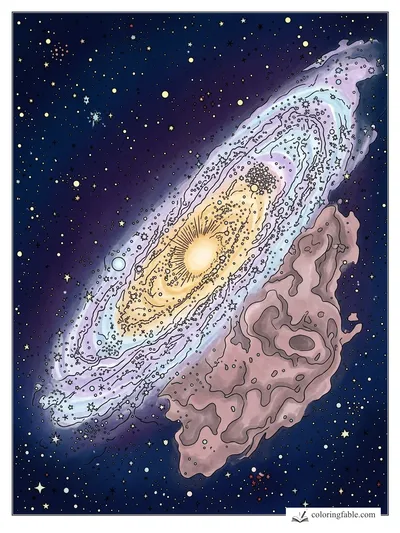 Colored example of this coloring page