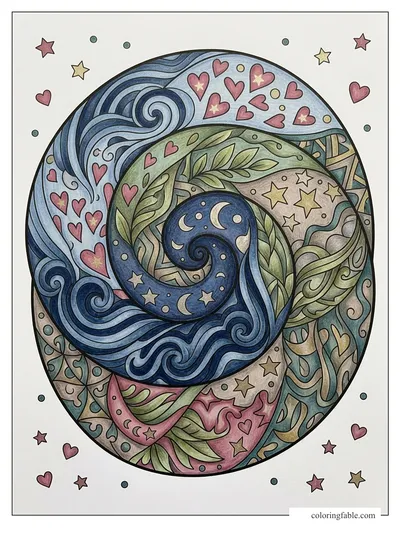 Colored example of this coloring page