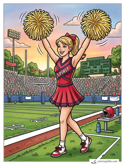 Colored example of this coloring page
