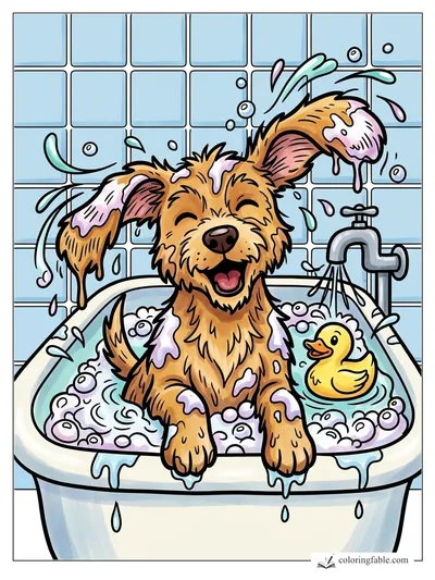 Colored example of this coloring page