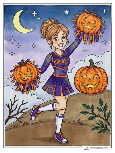 Colored example of this coloring page