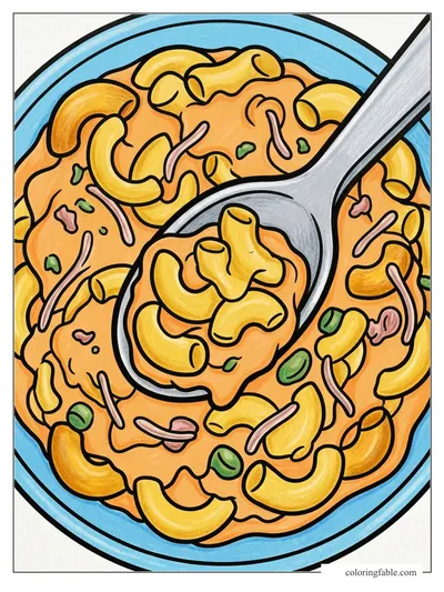 Colored example of this coloring page