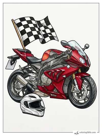 Colored example of this coloring page