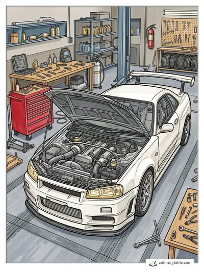 Colored example of this coloring page
