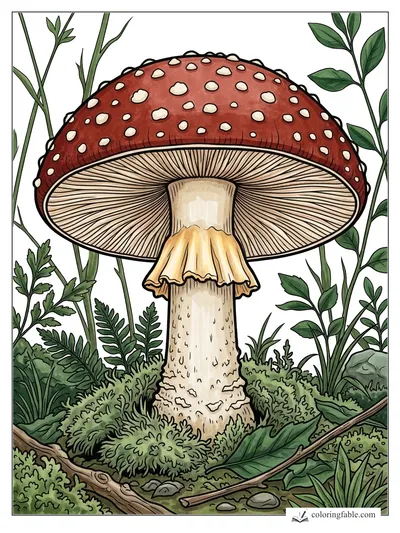 Colored example of this coloring page