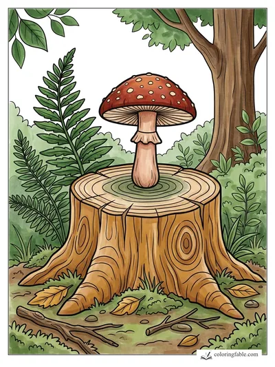 Colored example of this coloring page